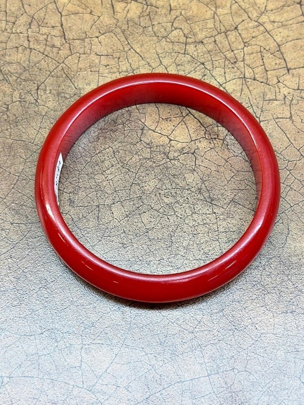 Cherry Red Bakelite 80Bangle Bracelet